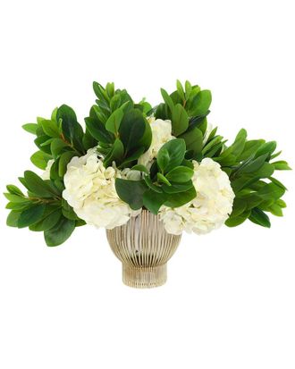 Creative Displays Inc. Hydrangea & Peperomia Arranged In Metal Pot