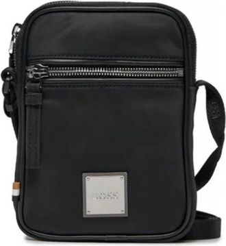 HUGO BOSS Lennon Crossbody - Heren - Schoudertassen - Zwart - ONE Size - Polyester - Tassen