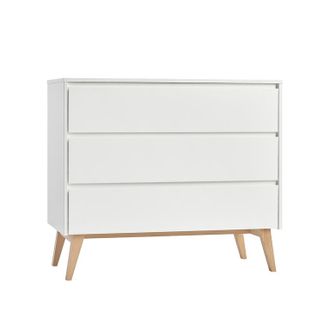 OEM Commode 3 Tiroirs Pinio Swing - Blanc Et Bois