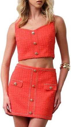Walter Baker Kendall Top in Coral Tweed at Nordstrom Rack, Size X-Large