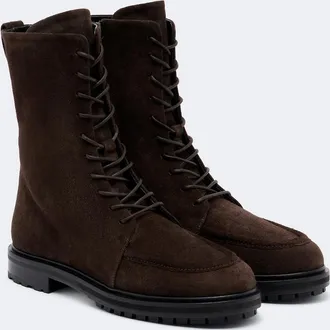 Aeyde Tate suede lace-up boots