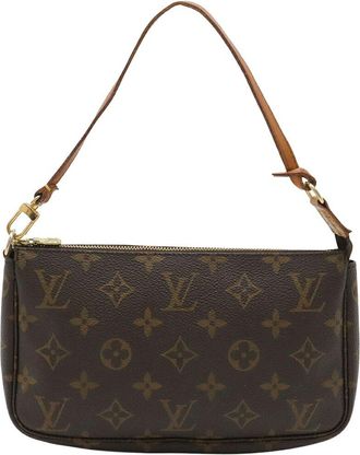 Louis Vuitton Brown Monogram Canvas Pochette Accessoires Clutch (Authentic Pre-Loved)