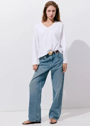 Mango Jeans Miami dritti vita media blu medio - Donna - 36 - MANGO