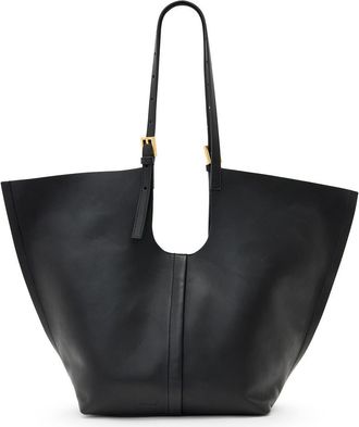 AllSaints Ara East West Leather Tote in Black at Nordstrom