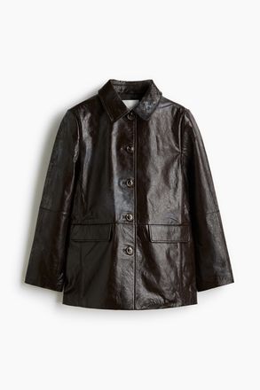 H&M Lederjacke - Brown