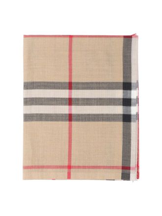 Burberry Womens Scarfs Beige Wool