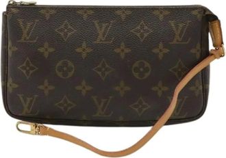 Louis Vuitton Pre-owned Clutches, female, Brown, Size: ONE SIZE Pre-owned Vintage Monogram Pochette