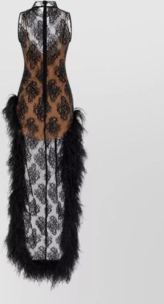 Giuseppe Di Morabito sleeveless high neck maxi dress with train