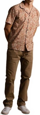 Iron And Resin Aztec Short Sleeve Shirt In Beige