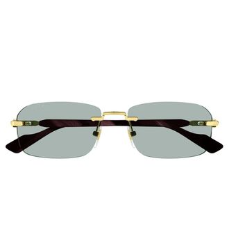 Gucci Sunglasses Gg1221 S 003 Gold/Green Men