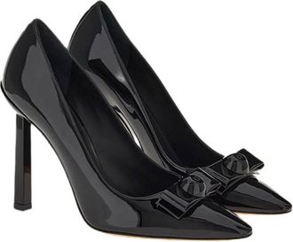 Ferragamo Ladies Vara bow Patent Black Pumps, Size 8.5 C