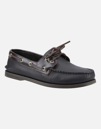 Sperry Top-Sider Mens Authentic Original 2-Eye Mens Boat Shoes - Black - Size: 10.5