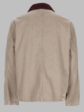 Dr&ocirc;le de Monsieur Organic Cotton Zip-Up Jacket - Beige
