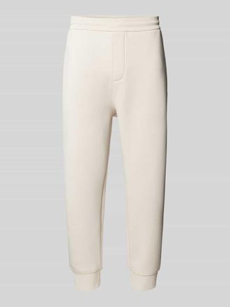 Emporio Armani Sweatpants mit elastischem Bund in Sand, Gr&ouml;&szlig;e XXL