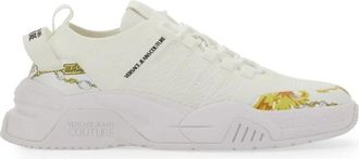 Versace Jeans Couture Logo Sneaker voor vrouwen - Dames - Sneakers - Wit - 37 EU - Polyester - Schoenen