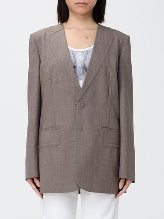Moschino Single-Breasted Wool Blend Blazer