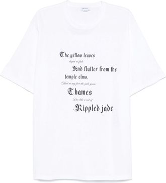 Alexander McQueen White Crewneck Printed T-Shirt