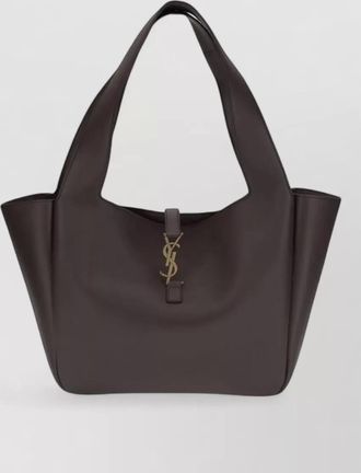 Saint Laurent le 5 &agrave; 7 lamb leather tote bag
