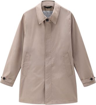 Woolrich New City trench coat - men - Polyester/Polyester - M - Neutrals