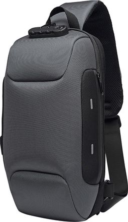 Generic Sanfoelek Men Outdoor Shoulder Bag Water-Resistant Oxford Cloth Chest Pack Fashion Burglarproof Chest Bag