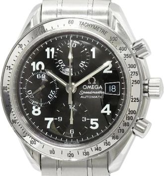 Omega Pre-owned Speedmaster roestvrijstalen horloge - Heren - Vintage Horloges - Zwart - ONE Size - Vintage