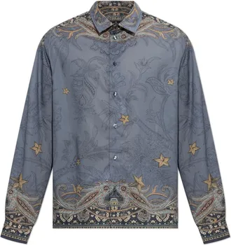 Etro Uomo, Magliette, Blu, XL, new