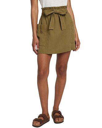 Faherty Arlie Linen-Blend Utility Skirt