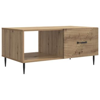 vidaXL Mesa De Caf&eacute; Roble Artesanal 90 X 50 X 40 Cm Vidaxl