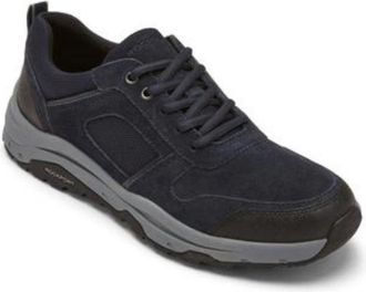 Rockport Birchfield Ubal Sneakers Mens Navy Gray Suede Casual Shoes HTAT1467