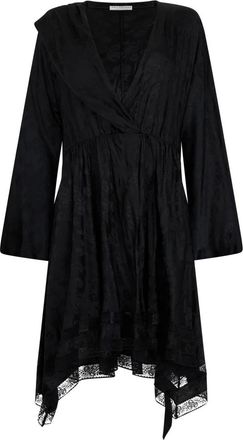 Philosophy di Lorenzo Serafini Kleedjes, Dames, Zwart, L, Leer, Midi Jurk