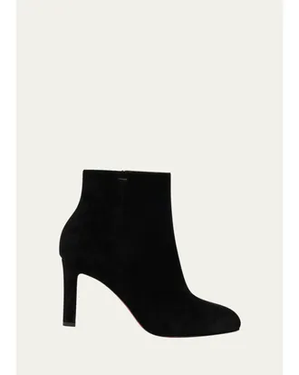 Christian Louboutin 85mm Fannylove Suede Booties