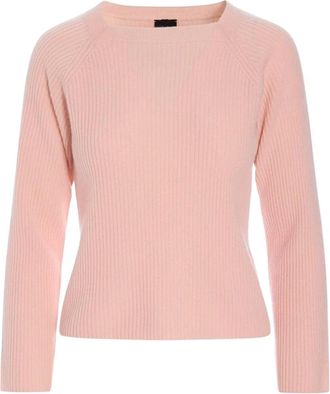 Bitte Kai Rand Ribbed Cashmere Blouse - Dames - Cashmere truien - Roze - XS - Kasjmier - Truien & Vesten