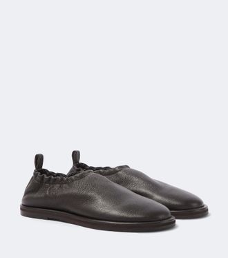 STUDIO NICHOLSON Korine leather slip-on shoes