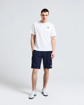 Aquascutum Mens Shorts in Navy Cotton - Size X-Large