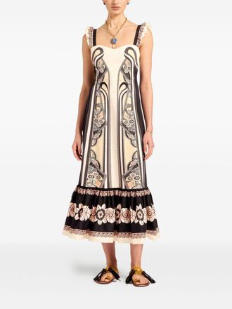 La DoubleJ Womens Dress Gingerbread Cotton Multicolour