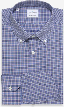 Giampaolo Lang&auml;rmeliges Hemd aus Baumwolle