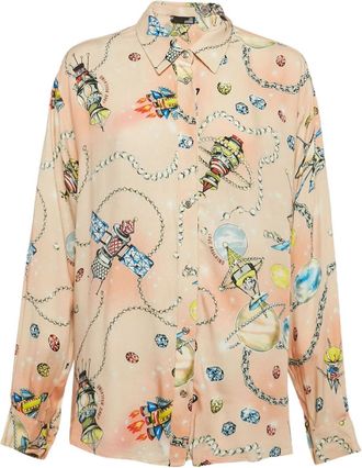 Moschino Camicia Rocket Pearls 2023 - Toni neutri