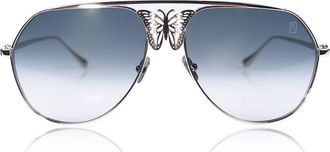 Anna-Karin Karlsson MISS ROSELL 2.0 White Gold Womens Sunglasses Silver Size 62