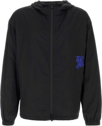 Burberry Black Nylon Logo Jacket