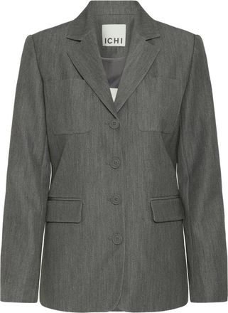Ichi Blazers - Dames - Blazers - Grijs - M - Leer - Jassen