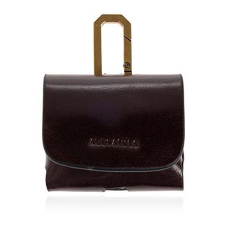 AllSaints Phone Accessories, female, Brown, Size: ONE SIZE Airpod Leather Hex Case