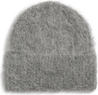 Toteme Alpaca Blend Beanie in Grey Melange at Nordstrom