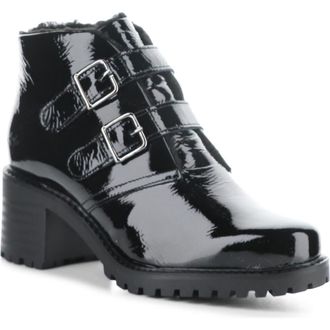 Bos. & Co. Issey Bootie in Black Patent/mini Sh at Nordstrom Rack, Size 8-8.5Us / 39Eu