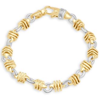 Pompeii3 Mens Link 14k Gold (58gram) or Platinum (94gram) 8-9mm Bracelet 8.75