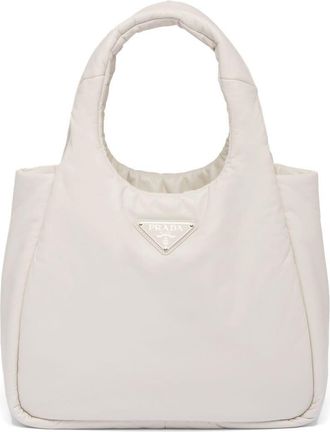 Prada medium Soft tote bag - women - Nappa Leather - OS - White