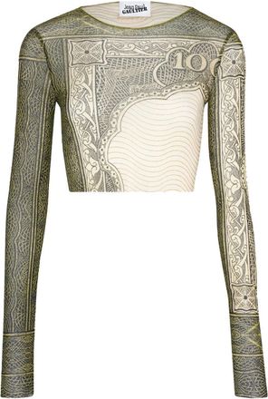 Jean Paul Gaultier Top mit Cartouche-Print