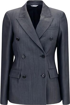 Balenciaga Jassen, Dames, Blauw, XS, Blazers