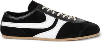 Dries Van Noten Suede Stripe Sneakers - Heren - Sneakers - Zwart - 43 EU - Leer - Schoenen