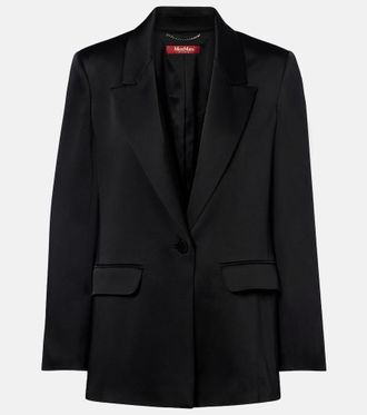Max Mara Satin crepe blazer