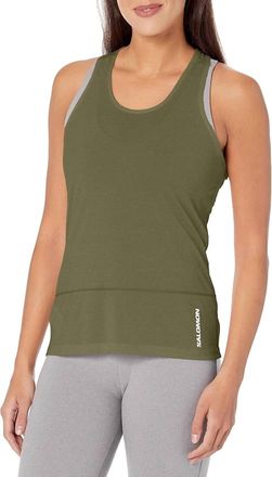 Salomon Cross Run Tank Top In Grape Leaf